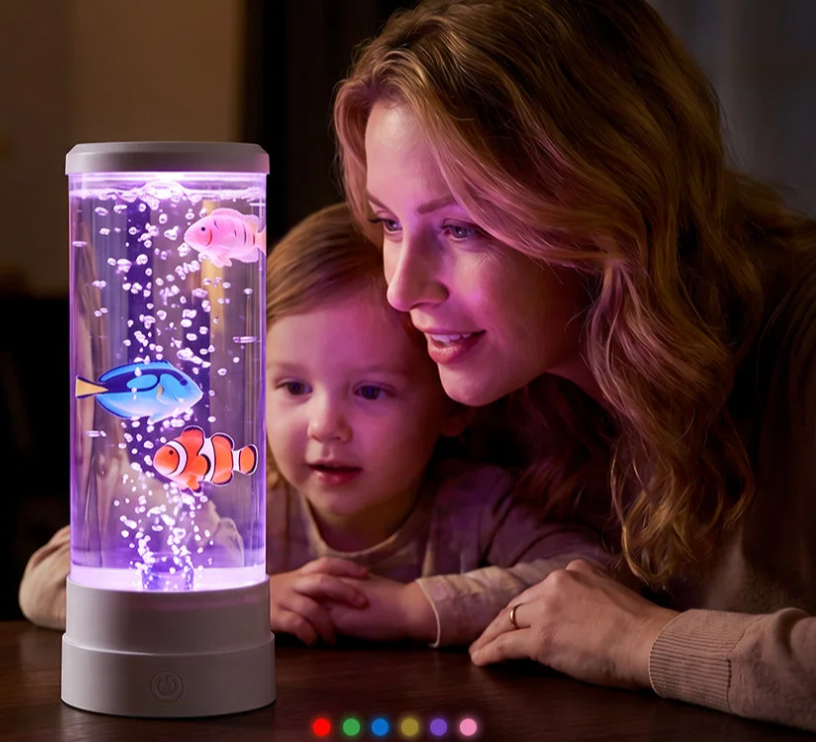 Lifelike Fish LED Bubble Lamp