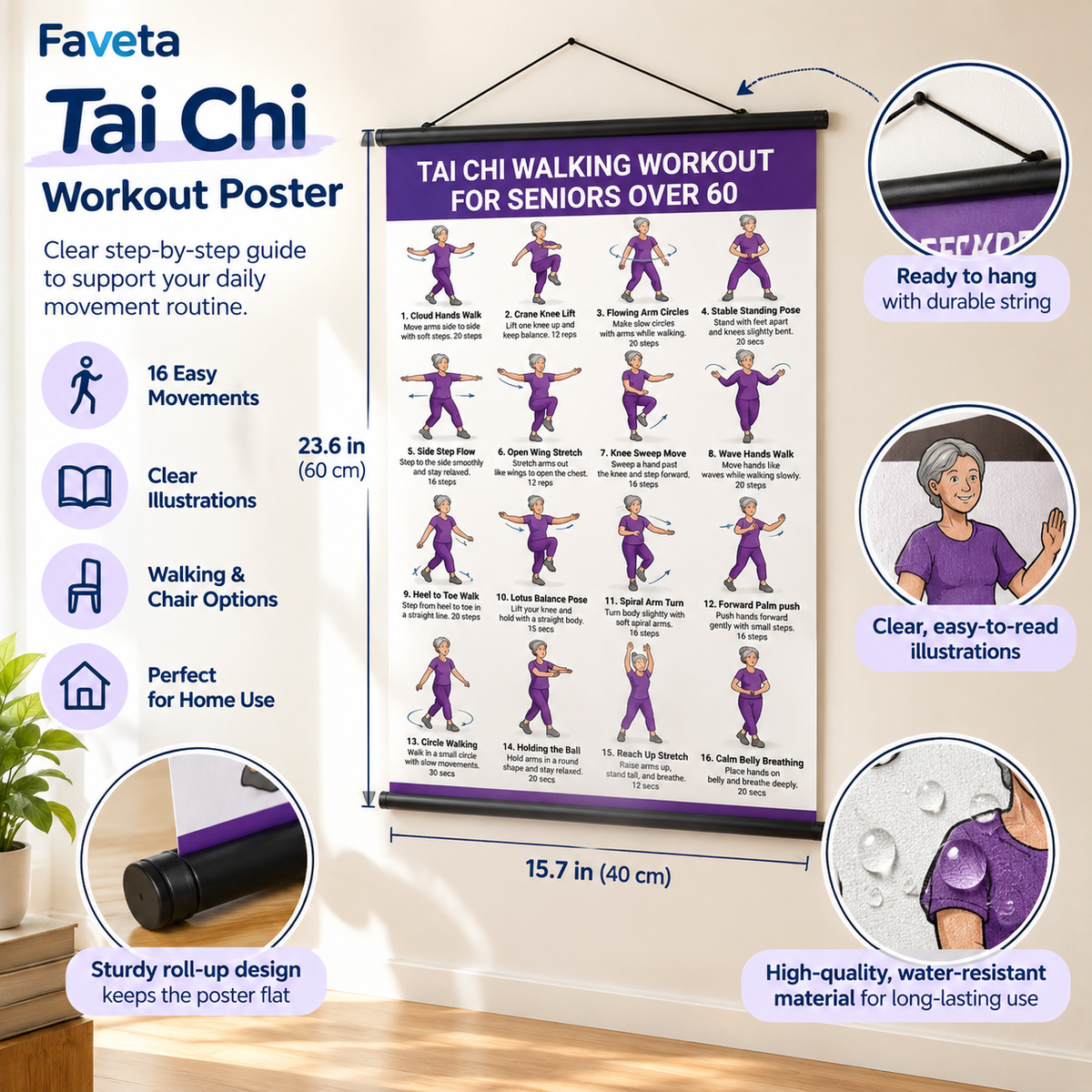 Faveta Tai Chi Workout Poster