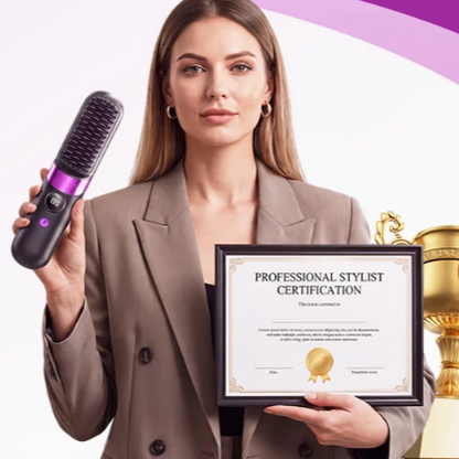 3-in-1 Cordless Hair Straightening Brush