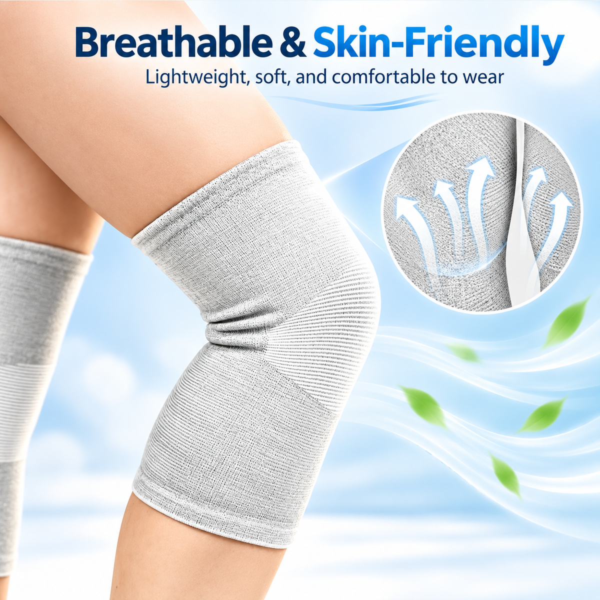Premium Bamboo Knee Sleeve ( Single)