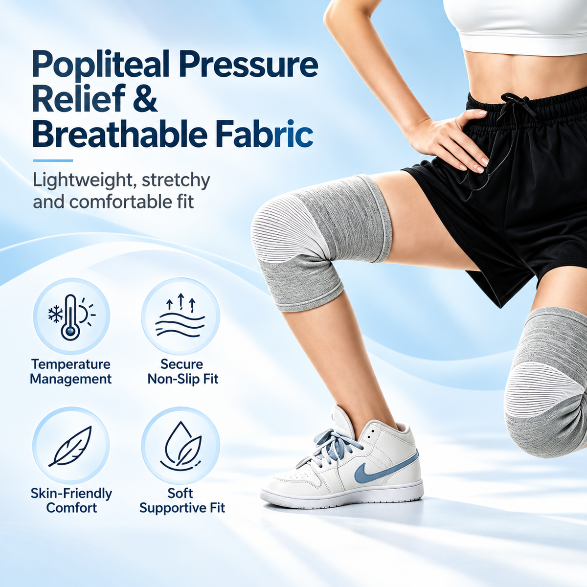 Premium Bamboo Knee Sleeve ( Single)