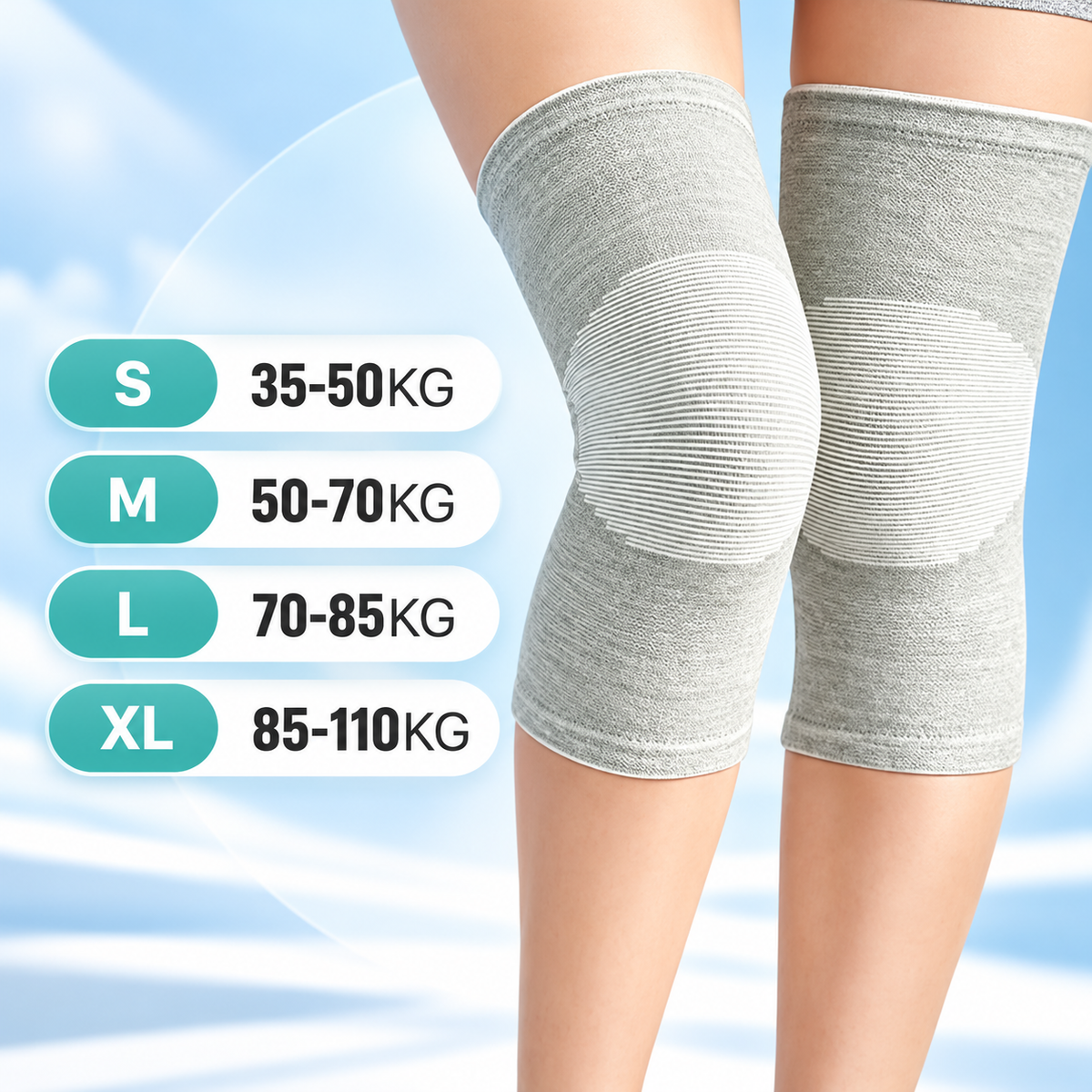 Premium Bamboo Knee Sleeve ( Single)