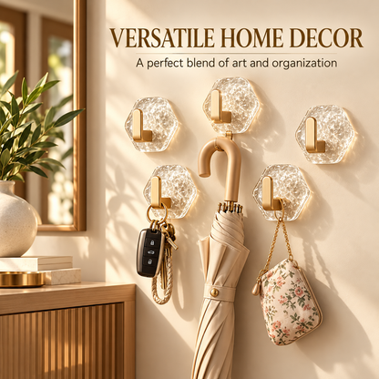 Self-Adhesive Hexagon Wall Hooks