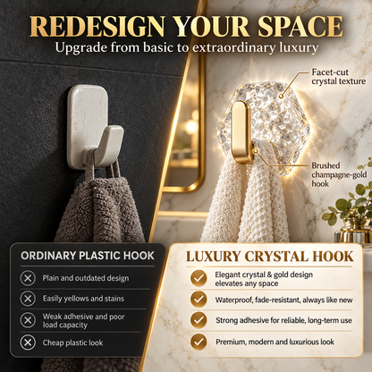 Self-Adhesive Hexagon Wall Hooks