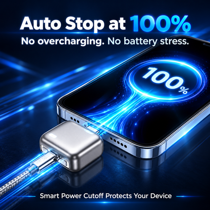 Auto Cut-Off USB-C Charging Adapter