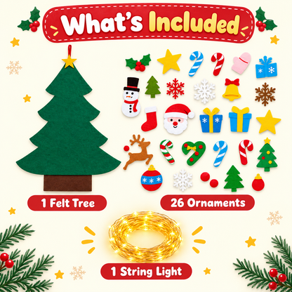 Montessori Felt Christmas Tree