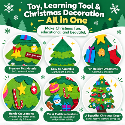 Montessori Felt Christmas Tree