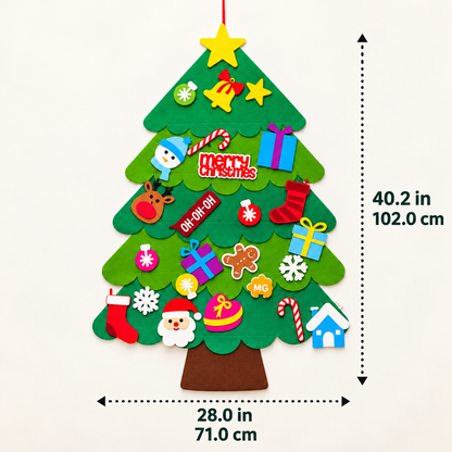 Montessori Felt Christmas Tree