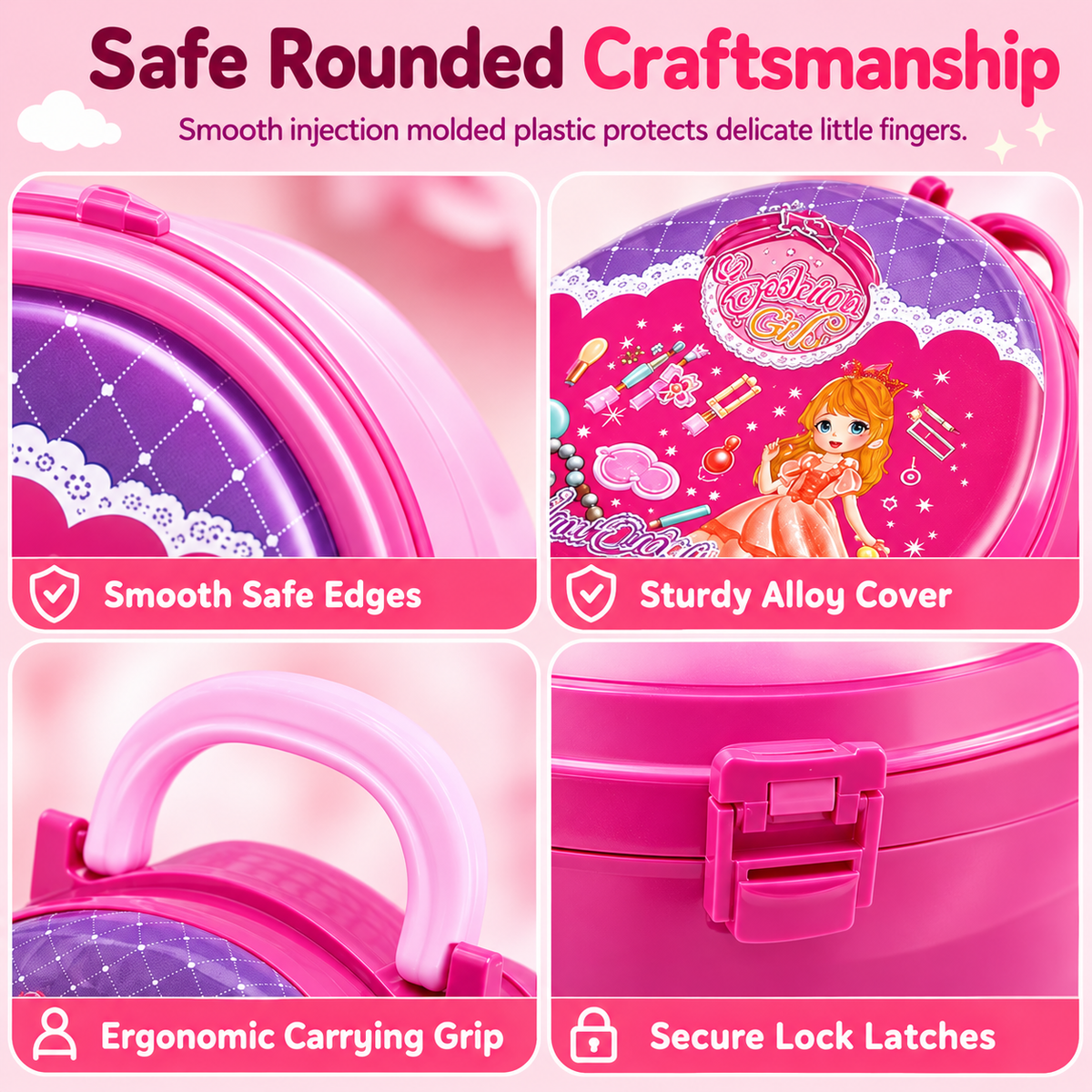 3-in-1 Princess Vanity Playset