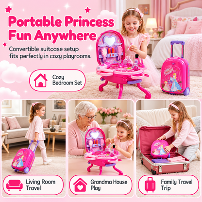 3-in-1 Princess Vanity Playset