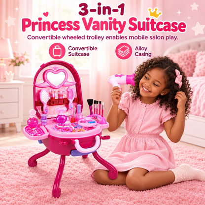 3-in-1 Princess Vanity Playset