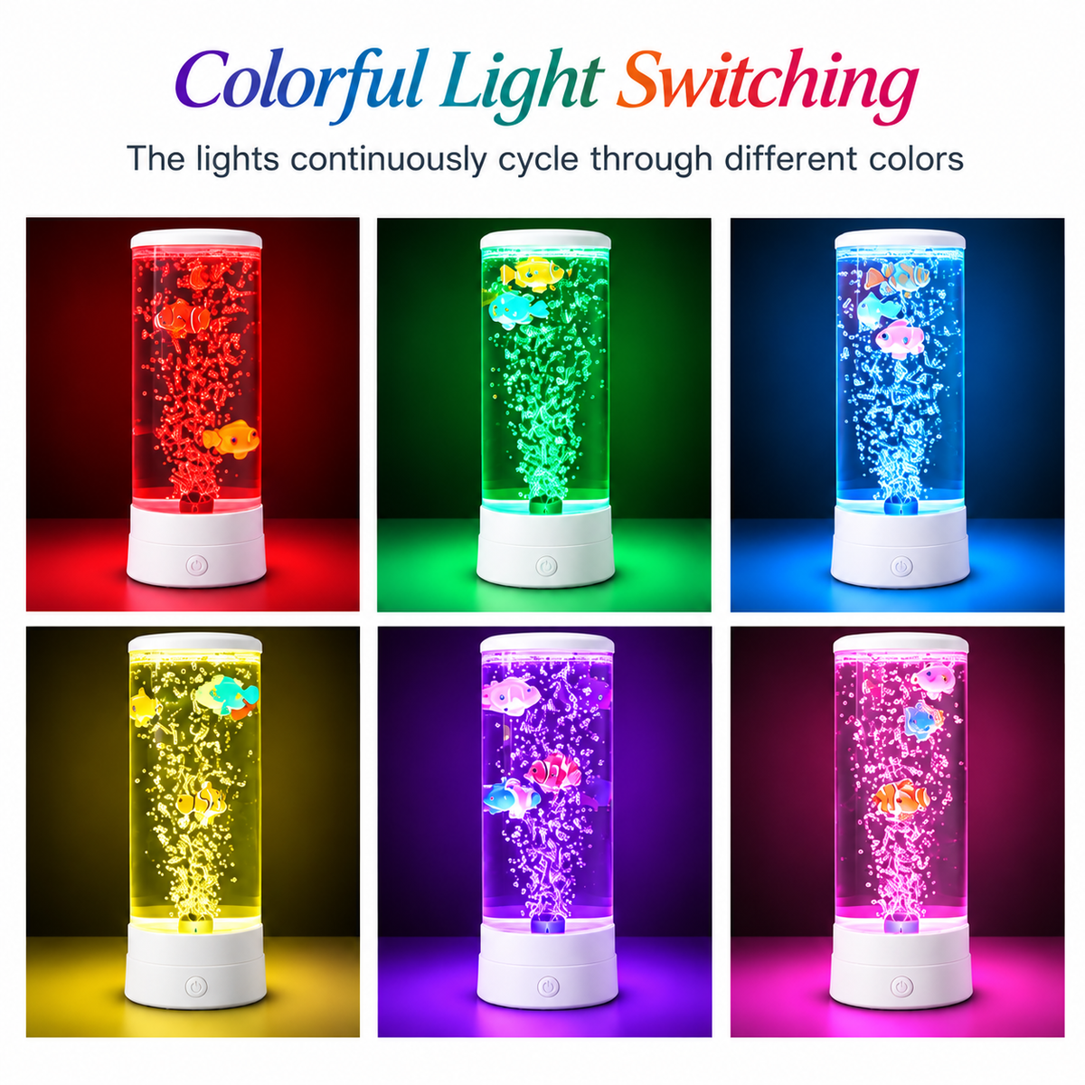 LED Bubble Fish Aquarium Lamp