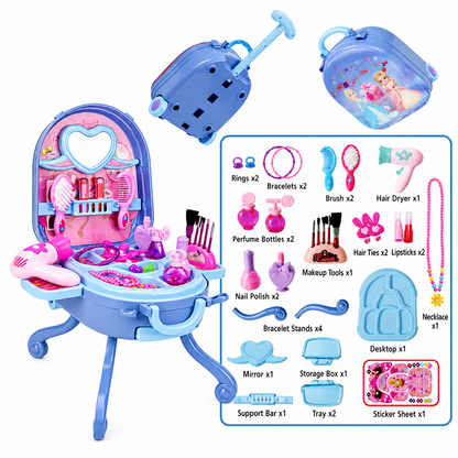 3-in-1 Princess Vanity Playset