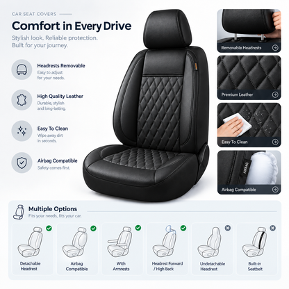 Waterproof PU Leather Car Seat Covers