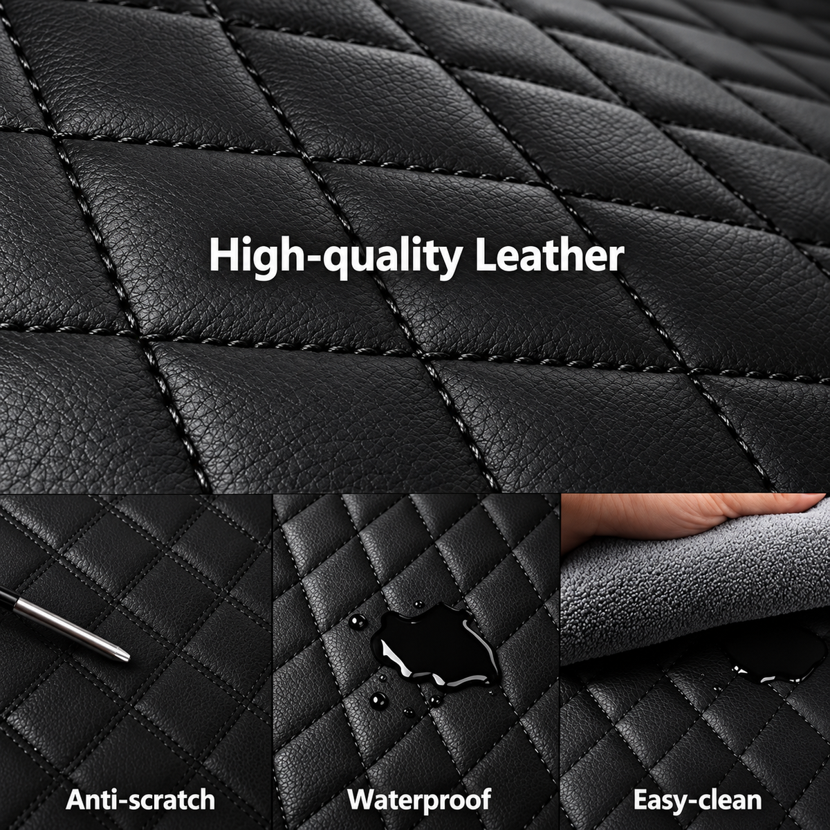 Waterproof PU Leather Car Seat Covers