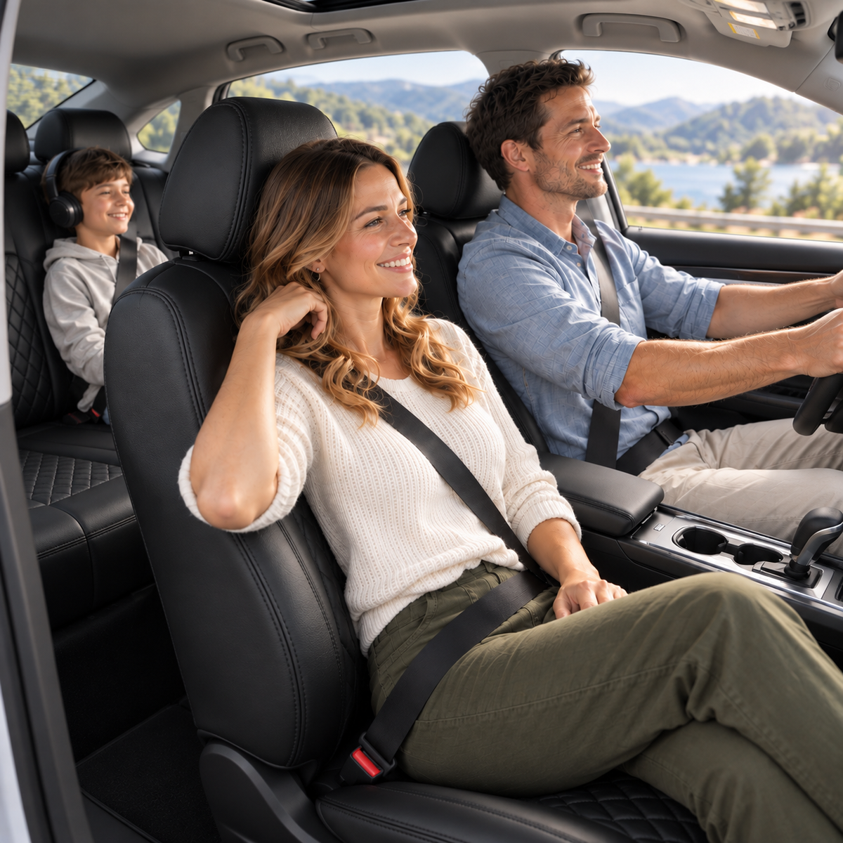 Waterproof PU Leather Car Seat Covers