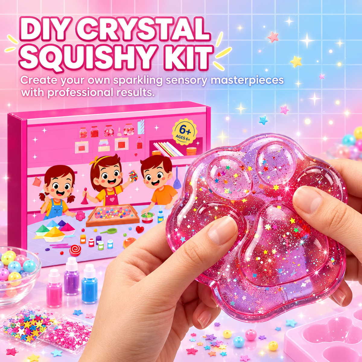 DIY Crystal Squishy Toy Kit