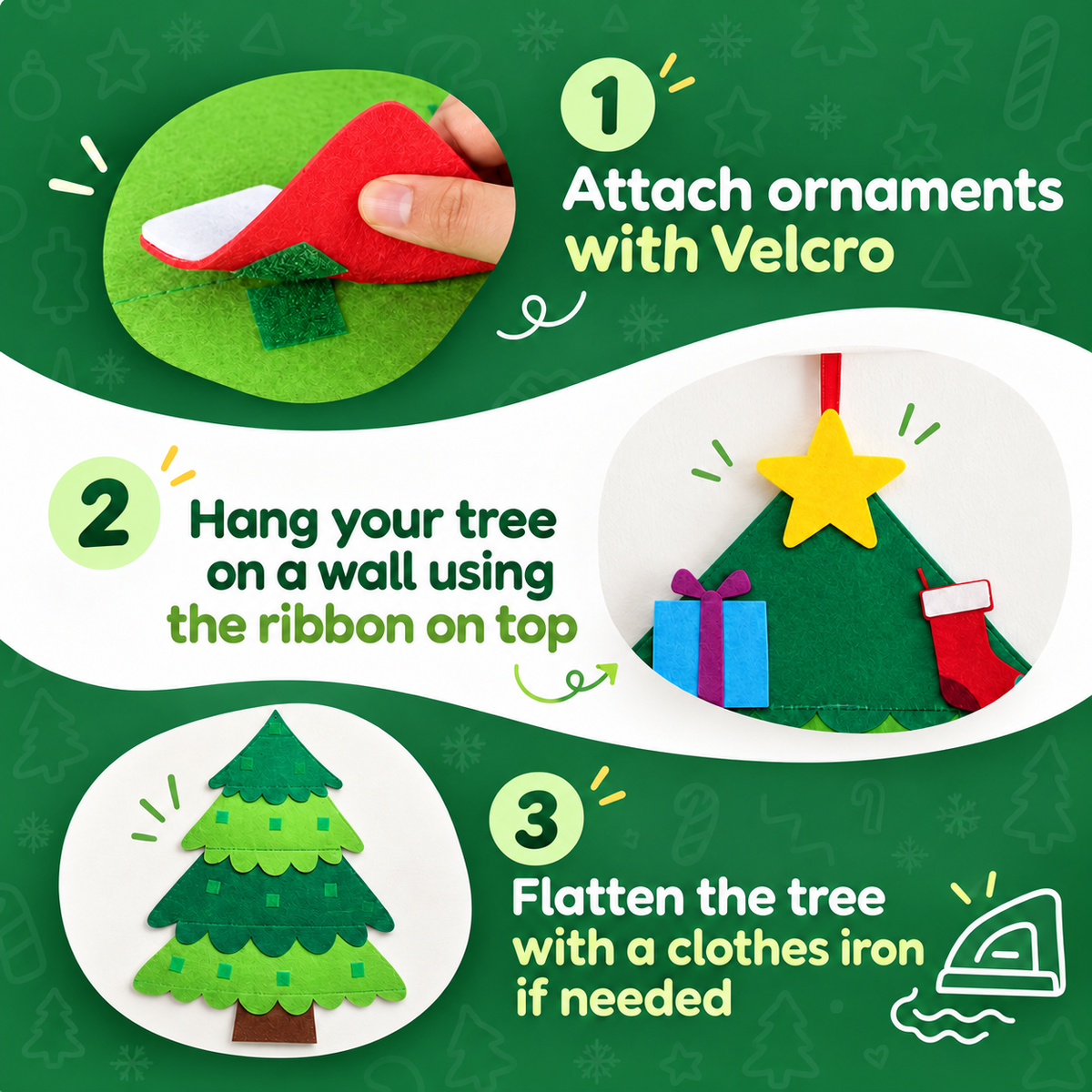 Montessori Felt Christmas Tree