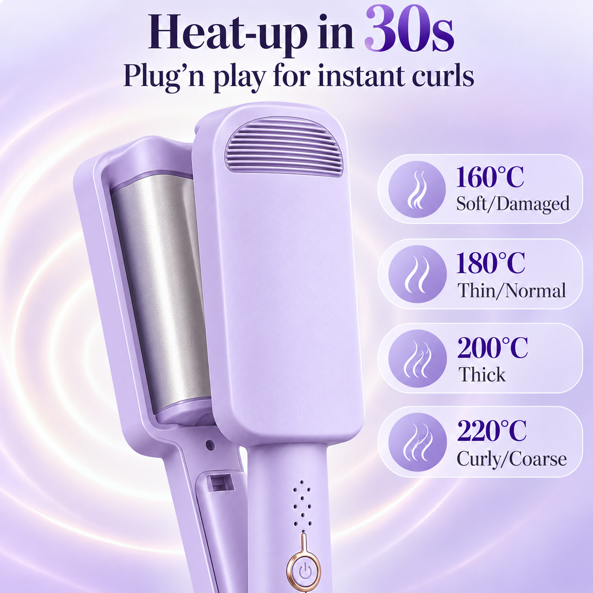 32mm Deep Wave Hair Curler
