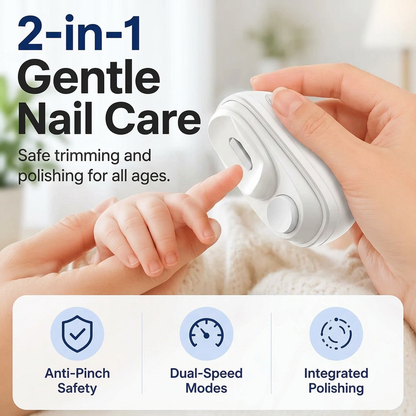 💅 2-in-1 Electric Nail Clipper & Smoother 🌟